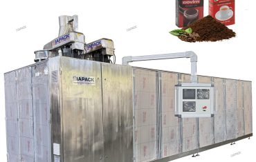 Automatic dual chamber brick vacuum bag forming filling packaging machine