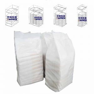 Másodlagos zsákológép (kis sózsákból nagy PP szőtt zacskóba)