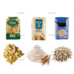 Automatikus lapos fenekű zacskóképző töltőanyag-címkéző csomagolás gabonák számára